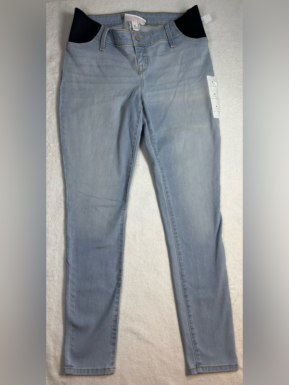 Isabel by Ingrid & Isabel Maternity Skinny Jeans Size 4 Light Wash Stretch Denim